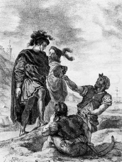Hamlet and Horatio in the Graveyard, Eugene Delacroix
